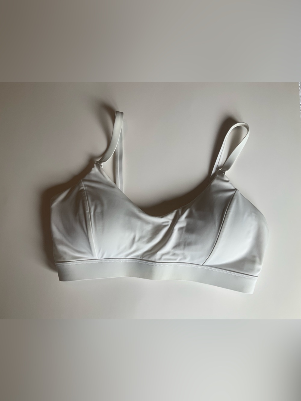 Knix medium bikini top.  White.